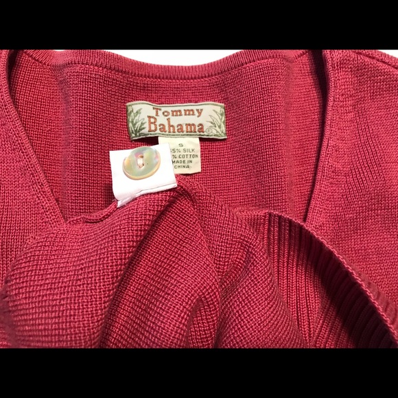 Tommy Bahama Womens Button Front Pink Sz S B130 - Picture 3 of 7